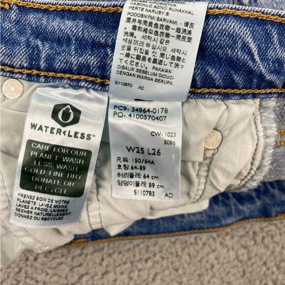 Levi's Premium Wedgie Straight Fit Women's Button Fly Jeans - Size: 25 - Picture 13 of 15